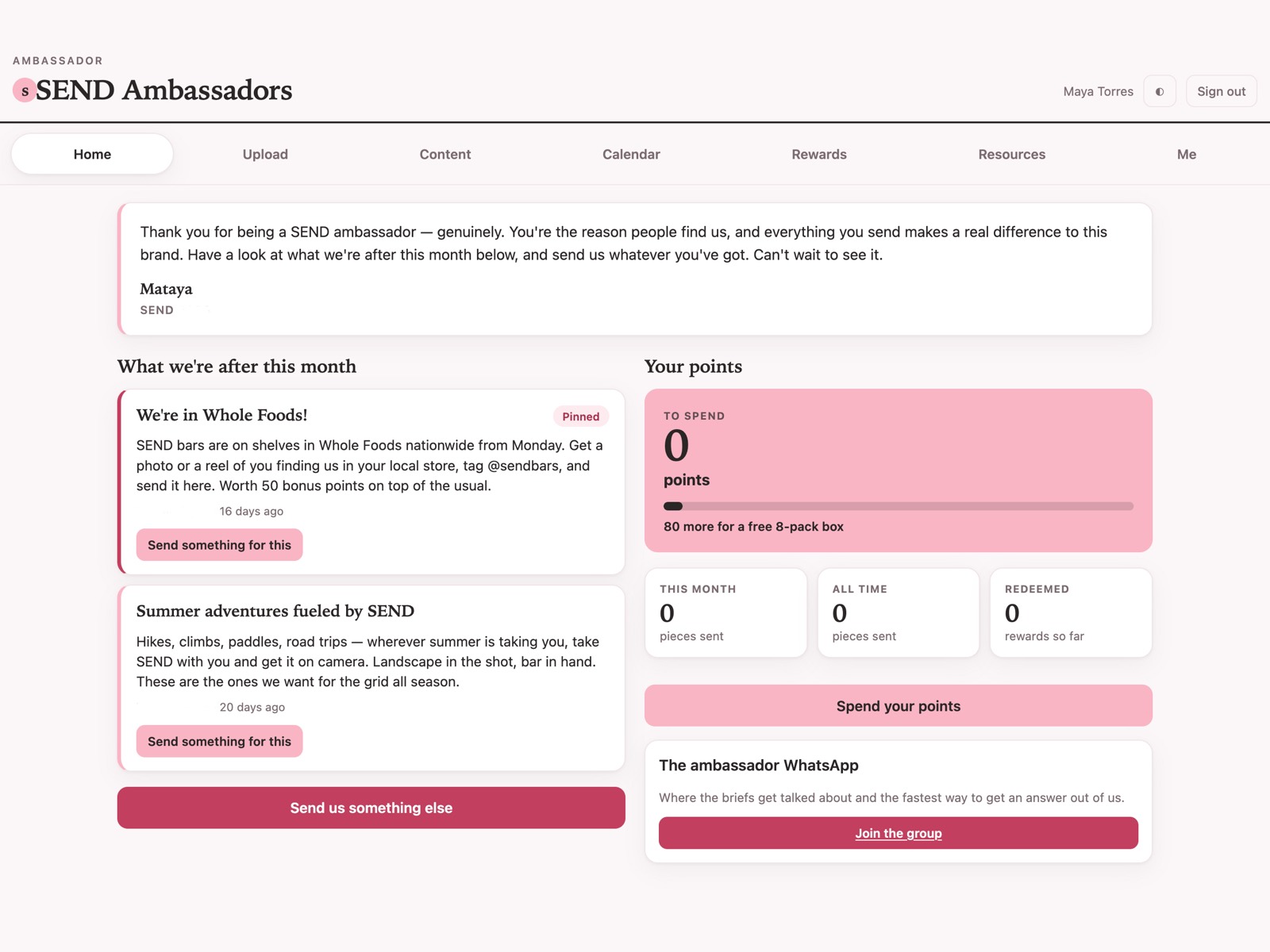 The ambassador portal